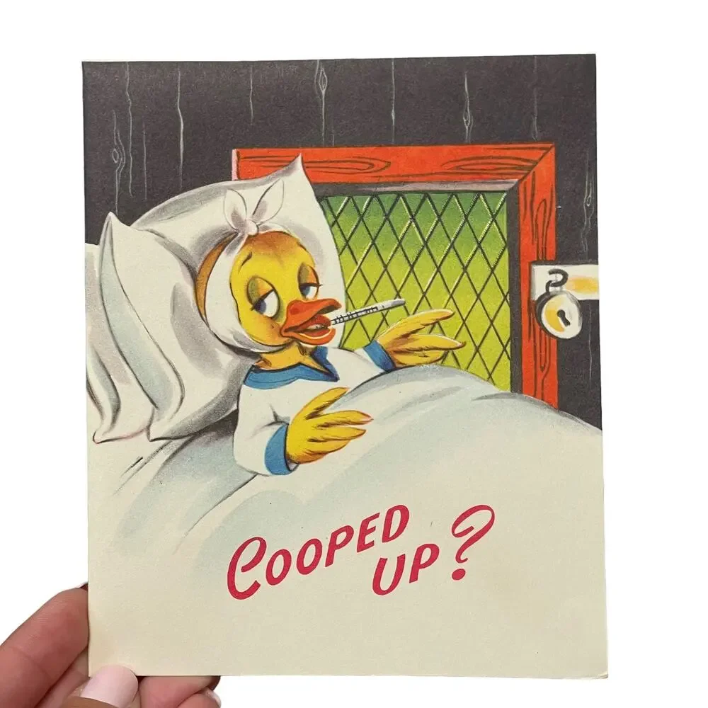 Vintage Pop Up Card Hit Parade Unused Greeting Card Get Well Illness Ephemera